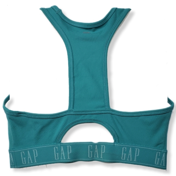 GapFit PowerMove T-Back Sports Bra in Teal Size Small MSRP $35 FPS040 - Picture 2 of 16